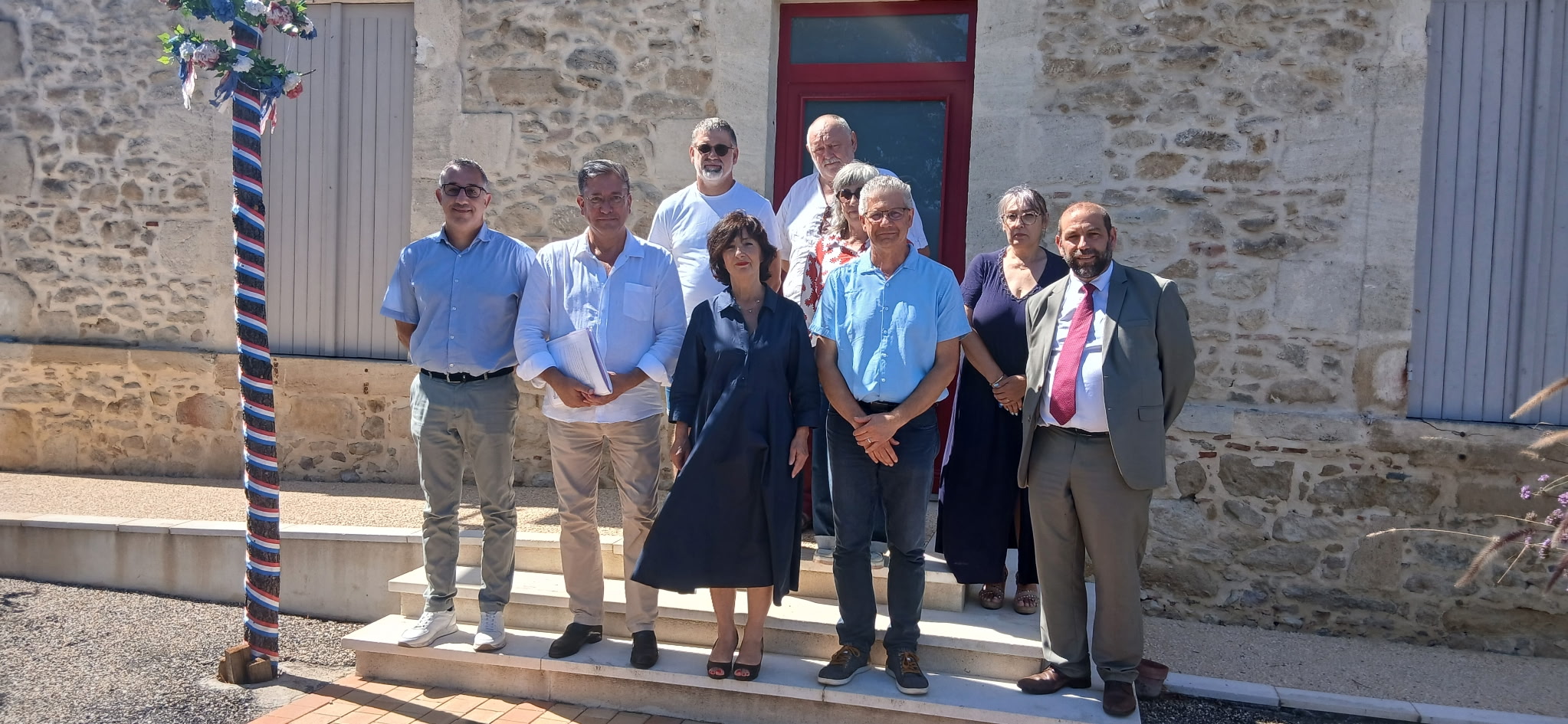 Visite de la Préfète de la Gironde et du Sous-Préfet à Brannens